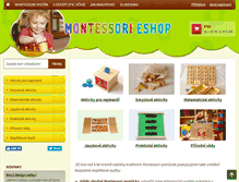 Tablet Screenshot of montessori-eshop.cz